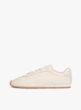 Beige TH Monogram Low Profile Leather Trainers  Women