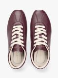 Red TH Monogram Low Profile Leather Trainers  Women