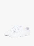 White TH Monogram Low Profile Leather Trainers  Women