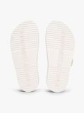 Beige Double Strap Enamel Flag Lightweight Sandals  Women