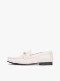 Beige Leather TH Monogram Horsebit Chain Loafers  Women