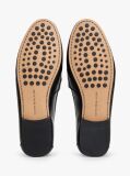 Black Leather TH Monogram Horsebit Chain Loafers  Women