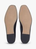 Black Leather T-Bar Chain Ballerinas  Women