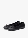 Black TH Monogram Charm Leather Ballerinas  Women