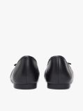 Black TH Monogram Charm Leather Ballerinas  Women
