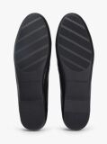 Black TH Monogram Charm Leather Ballerinas  Women