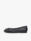 Black TH Monogram Charm Leather Ballerinas  Women