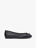 Black TH Monogram Charm Leather Ballerinas  Women