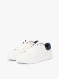 Multi Leather Embossed Logo Cupsole Trainers  Women