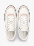 Multi Leather Mixed Texture Cupsole Trainers  Women