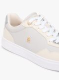 Multi Leather Mixed Texture Cupsole Trainers  Women
