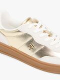 Multi TH Monogram Metallic Leather Trainers  Women