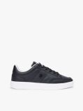 Black TH Monogram Leather Court Trainers  Women