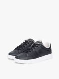Black TH Monogram Leather Court Trainers  Women