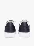 Black TH Monogram Leather Court Trainers  Women