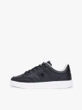 Black TH Monogram Leather Court Trainers  Women