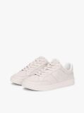 Beige TH Monogram Leather Court Trainers  Women