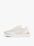 Μπεζ TH Monogram Δερμάτινα Sneakers  Γυναίκες