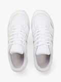 Άσπρο TH Monogram Δερμάτινα Sneakers Με Μίξη Υφών  Γυναίκες