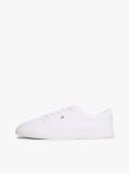 Άσπρο Δετά Sneakers Από Καμβά  Γυναίκες