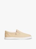 Μπεζ Slip-On Sneakers Από Καμβά  Γυναίκες