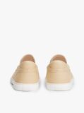 Μπεζ Slip-On Sneakers Από Καμβά  Γυναίκες