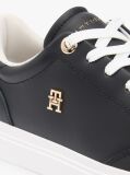 Μαύρο Δερμάτινα Sneakers Με Μονόγραμμα TH  Γυναίκες