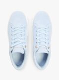 Blue Suede Metallic Logo Cupsole Trainers  Women