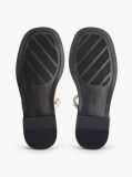 Beige Leather TH Monogram Gold-Tone Heel Sandals  Women