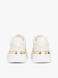 Μπεζ TH Monogram Δερμάτινα Sneakers Με Πλατφόρμα  Γυναίκες