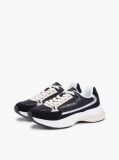 Μαύρο Σουέτ Chunky Δετά Sneakers  Γυναίκες