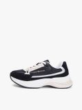 Μαύρο Σουέτ Chunky Δετά Sneakers  Γυναίκες