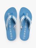 Blue Webbing Strap Signature Flip-Flops  Women