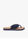 Blue TH Monogram Plaque Hemp Flip-Flops  Women