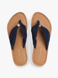 Blue TH Monogram Plaque Hemp Flip-Flops  Women