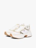 Multi Metallic Leather Chunky Trainers  Women