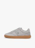 Grey TH Monogram Suede Court Trainers  Women