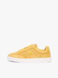 Yellow TH Monogram Suede Court Trainers  Women