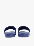 Blue Logo Embroidery Canvas Pool Slides  Women