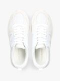 White Tonal TH Monogram Mixed Texture Trainers  Women