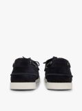 Blue Suede Boat Shoes  Women