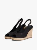 Μαύρο Εσπαντρίγιες Με Πλατφόρμα Και Slingback  Γυναίκες
