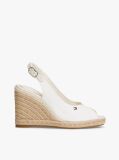 Άσπρο Εσπαντρίγιες Με Πλατφόρμα Και Slingback  Γυναίκες