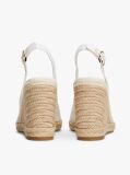 Άσπρο Εσπαντρίγιες Με Πλατφόρμα Και Slingback  Γυναίκες