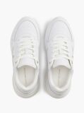 White TH Monogram Leather Chunky Sneakers  Women
