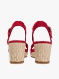 Red TH Monogram Woven Wedge Espadrilles  Women