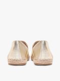 Gold TH Monogram Metallic Leather Espadrilles  Women