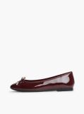 Red Patent Leather Padlock Charm Ballerinas  Women