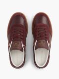 Κόκκινο Δερμάτινα Sneakers Με Μίξη Υφών  Γυναίκες