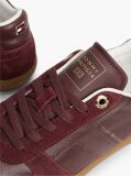 Κόκκινο Δερμάτινα Sneakers Με Μίξη Υφών  Γυναίκες